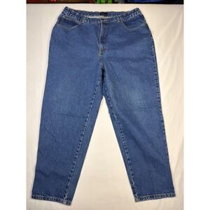 CST Blues Womens 20W Blue Wash Denim Straight Leg Jeans Casual Comfort